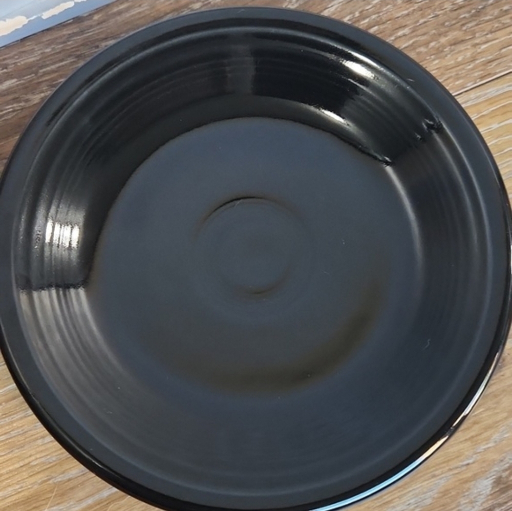 NWOT RETIRED Fiesta Black Salad Plate 7.25 in Fiestaware - Picture 4 of 10